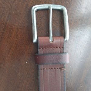 Genuine leather with silver tone buckle NWT sz L